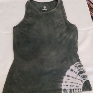 Prana Breathe yoga tank green tie dye size S